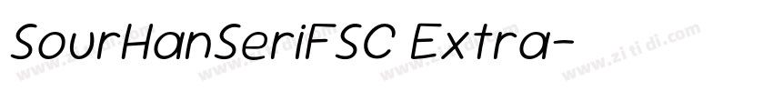 SourHanSeriFSC Extra字体转换 SourHanSeriFSC Extra字体转换